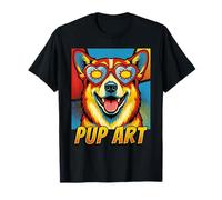Estilo cómico Retro de Corgi Pop Art Camiseta