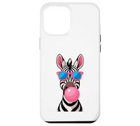 Estilo cómico Zebra Bubblegum Pop Art Carcasa para iPhone 12 Pro MAX