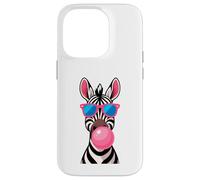 Estilo cómico Zebra Bubblegum Pop Art Carcasa para iPhone 14 Pro