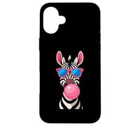 Estilo cómico Zebra Bubblegum Pop Art Carcasa para iPhone 16 Plus