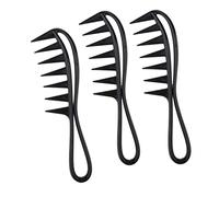 Estilo como un profesional con el juego de 3 peines para cabello graso para hombre, estático y parte superior para corte redondo, mohawk, mohawk, fregona, ideal para salón y uso doméstico, peine de