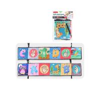 (Estilo D) Libro de tela para bebé con forma cognitiva, juguete colgante de animales, doble cara, colorido, negro