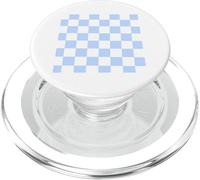 Estilo de Agarre Pastel a Cuadros Suave Blanco Polvo Azul Cielo PopSockets PopGrip para MagSafe