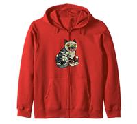 Estilo de arte popular coreano del espíritu del tigre místico Sudadera con Capucha