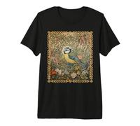 Estilo de Artes y Manualidades botánicas de Blue Songbird Camiseta Premium