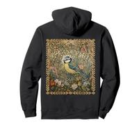Estilo de Artes y Manualidades botánicas de Blue Songbird Sudadera con Capucha