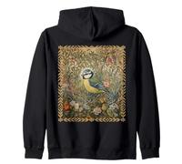 Estilo de Artes y Manualidades botánicas de Blue Songbird Sudadera con Capucha