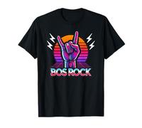 Estilo de banda retro para amantes del rock and roll de los años ochenta Camiseta