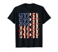 Estilo de Bandera Estadounidense desgastada Gitana Camiseta