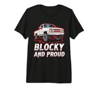 Estilo de camión de Cuerpo Cuadrado Bloqueado y Orgulloso Camiseta Premium