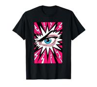 Estilo de cómic Eye Ball Lashes Art Optometry Job Eye Sight Camiseta