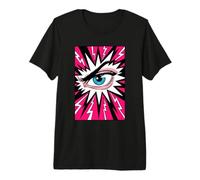 Estilo de cómic Eye Ball Lashes Art Optometry Job Eye Sight Camiseta Premium