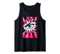 Estilo de cómic Eye Ball Lashes Art Optometry Job Eye Sight Camiseta sin Mangas