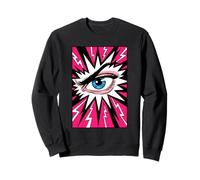 Estilo de cómic Eye Ball Lashes Art Optometry Job Eye Sight Sudadera
