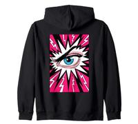 Estilo de cómic Eye Ball Lashes Art Optometry Job Eye Sight Sudadera con Capucha
