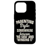 Estilo de crianza en algún lugar entre ninguna idea y Winging it Carcasa para iPhone 16 Pro