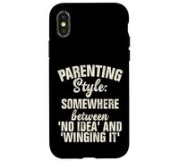 Estilo de crianza en algún lugar entre ninguna idea y Winging it Carcasa para iPhone X/XS
