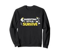 Estilo de crianza Sobrevive Funny Parent Reality Identity Sudadera