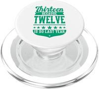 Estilo de cumpleaños retro 13 porque 12 es tan el año pasado PopSockets PopGrip para MagSafe
