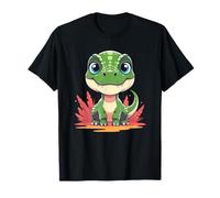 Estilo de Dibujos Animados de Dinosaurios Kawaii Baby T Rex para niños Camiseta