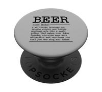 Estilo de Diccionario de definición de Cerveza Divertida PopSockets PopGrip Adhesivo