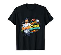 Estilo de Estrategia del Curso de Jugador Veterano líder de Golf Camiseta