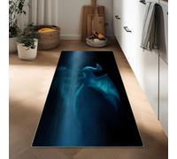 Estilo De Fantasía Alfombra Cocina Lavable 50 x 140 cm Alfombra Corredor para Pasillo Antideslizante, Dragón Oriental Cielo Nocturno para Pasillo Salon Dormitorio Cocina Lavandería Entrada Tapete