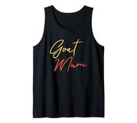 Estilo de guion de Goat Mum Funny Mum Camiseta sin Mangas