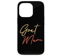Estilo de guion de Goat Mum Funny Mum Carcasa para iPhone 13 Pro