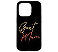 Estilo de guion de Goat Mum Funny Mum Carcasa para iPhone 15 Pro