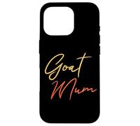 Estilo de guion de Goat Mum Funny Mum Carcasa para iPhone 16 Pro