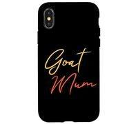Estilo de guion de Goat Mum Funny Mum Carcasa para iPhone X/XS