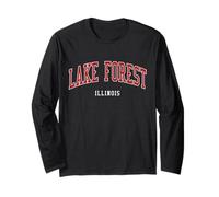 Estilo de la Universidad de Lake Forest Illinois College Manga Larga