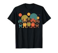 Estilo de Perros Modernos de Mediados de Siglo Retro 50s 60s Camiseta
