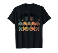 Estilo de Perros Modernos de Mediados de Siglo Retro 50s 60s Camiseta