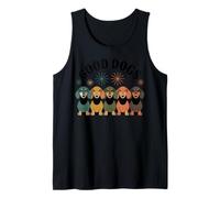 Estilo de Perros Modernos de Mediados de Siglo Retro 50s 60s Camiseta sin Mangas