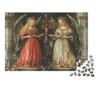 Estilo de Pintura al óleo Rompecabezas para Adultos |Dos diosas en la Iglesia| De Diversión Familiar 38x26cm/1000pcs