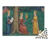 Estilo de Pintura Medieval Tres Reinas 70x50cm/1000pcs Puzzle Adecuado para Adultos Y Multitud Mayores De 14 Años