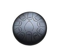 Estilo de tambor de lengua de de 11 notas de 12 pulgadas con instrumento de percusión de bolso escolar de música de mazo (Color : Black)