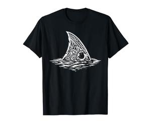 Estilo de Tatuaje Tribal de Aleta de tiburón Camiseta