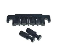 Estilo de TP-6 de guitarra eléctrica for barra de parada de puente LP, pieza trasera de puente Vintage de los años 70 for LP for SG/para guitarra ES, cromado/negro/dorado(Schwarz)