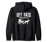 Estilo de Vida Amish Original de Off Grid Sudadera con Capucha