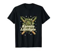 Estilo de Vida Camo Karate Drip Camiseta