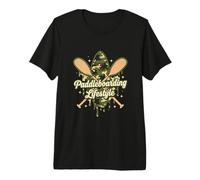 Estilo de Vida de Goteo de Paddleboarding Camo Camiseta Premium