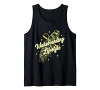 Estilo de Vida de Goteo de Wakeboard Camo Camiseta sin Mangas