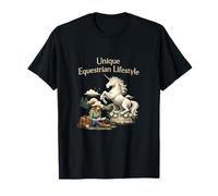 Estilo de Vida Ecuestre único Unicornio Wrangler Art Camiseta