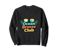 Estilo de Vida Retro de Ocean Breeze Club Coastal Summer Sudadera