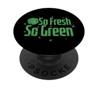 Estilo de Vida Vegetariano Tan Fresco y Verde PopSockets PopGrip Adhesivo