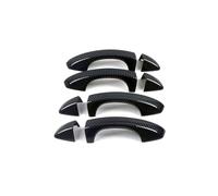 Estilo Decorativo para Seat Leon 5F 2013-2019 Manija De Puerta Sin Orificio Decorativa Antiarañazos Accesorios para Protección De Puerta Decoración Exterior Premium(Carbon Fiber Pattern)
