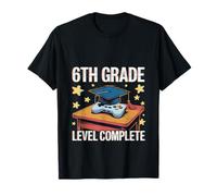 Estilo divertido de jugador de graduación "6th Grade Level Complete" Camiseta